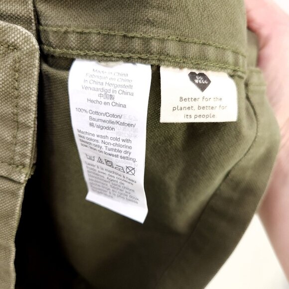 Madewell Dispatch Jacket Military Style Green Cotton Canvas Small Oversized - Picture 12 of 13